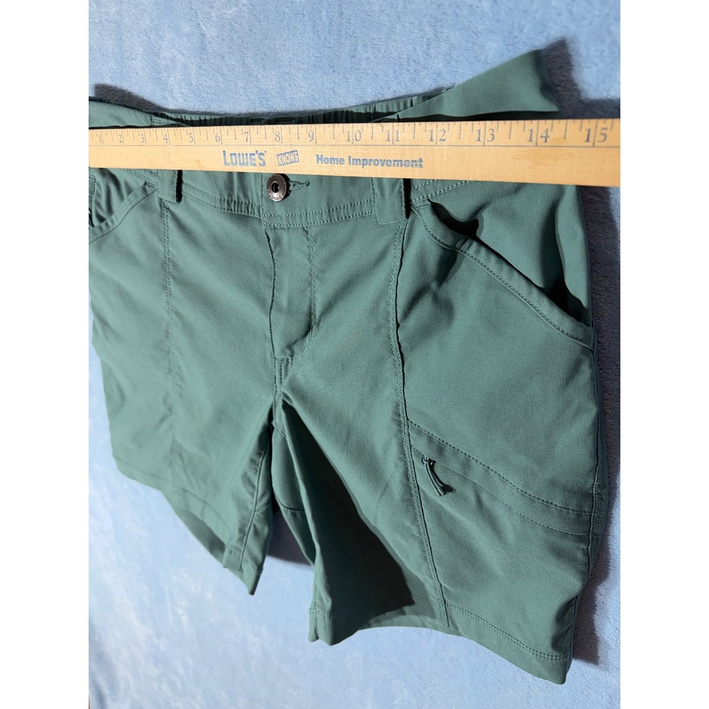 Duluth Trading Co Armachillo Cooling Shorts Women 2 Green Cargo Hiking Outdoor - Picture 3 of 10